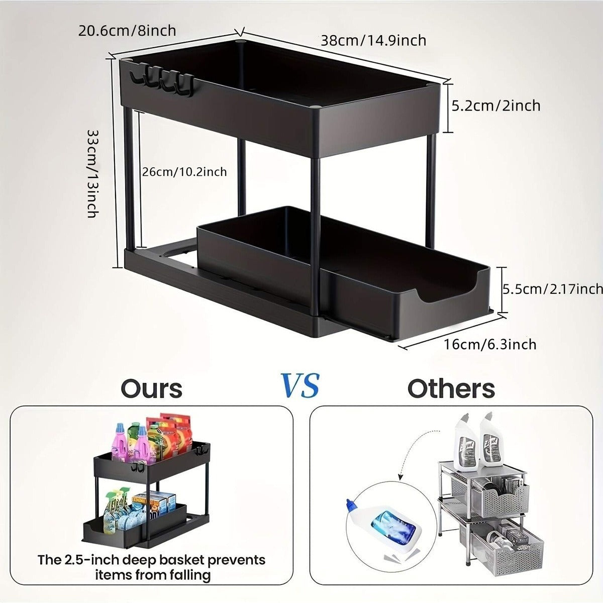 Table Pull-out Storage Rack