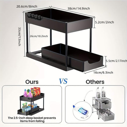 Table Pull-out Storage Rack