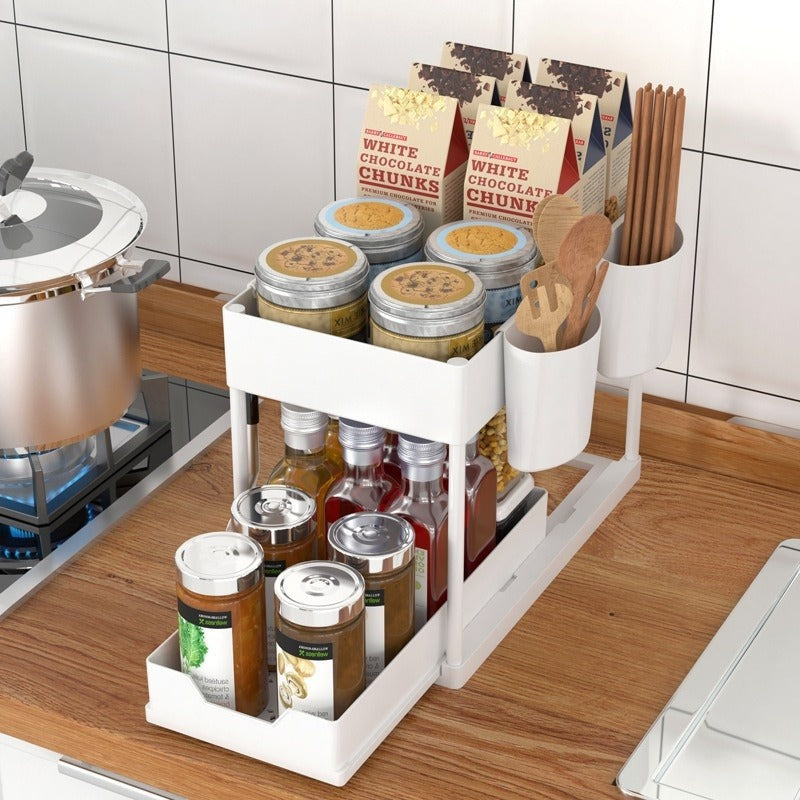 Table Pull-out Storage Rack
