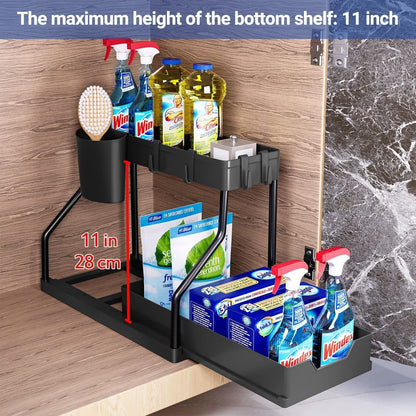 Table Pull-out Storage Rack